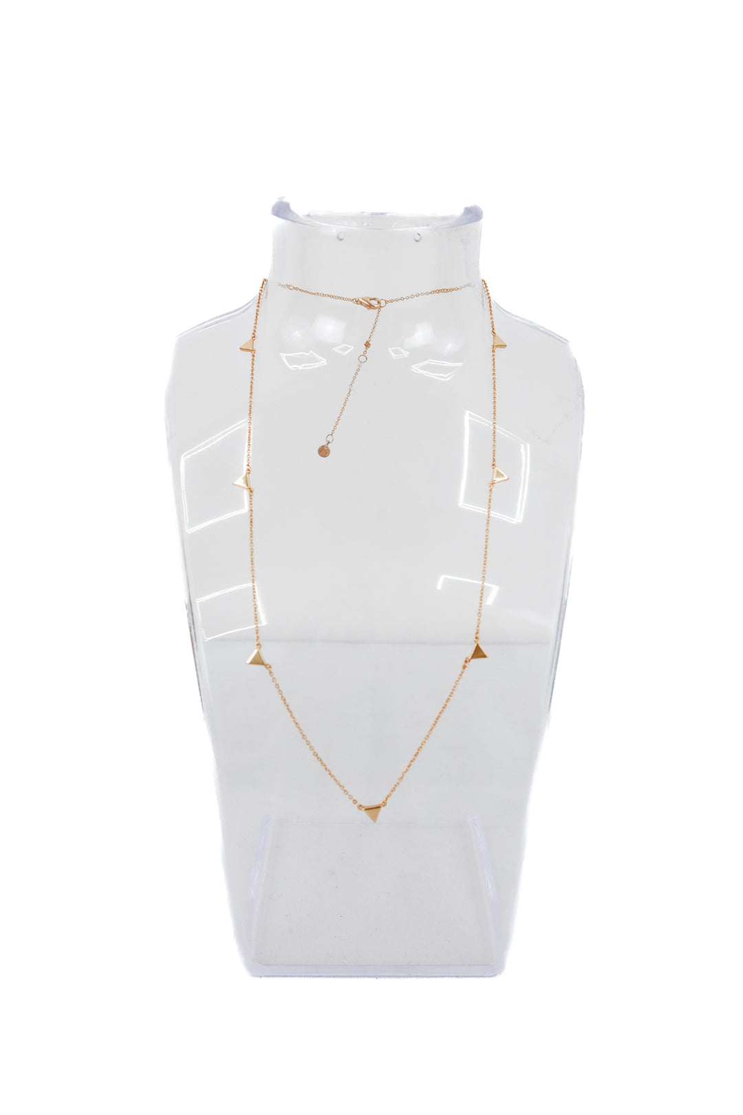dainty triangle necklace