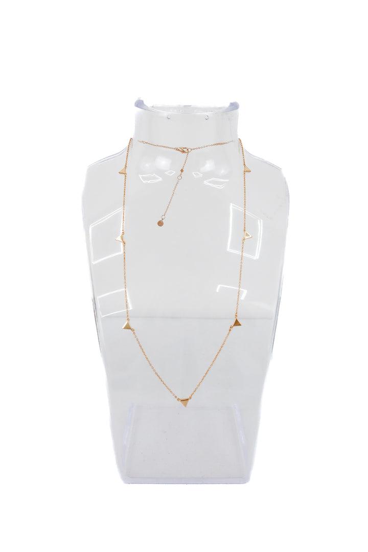 dainty triangle necklace