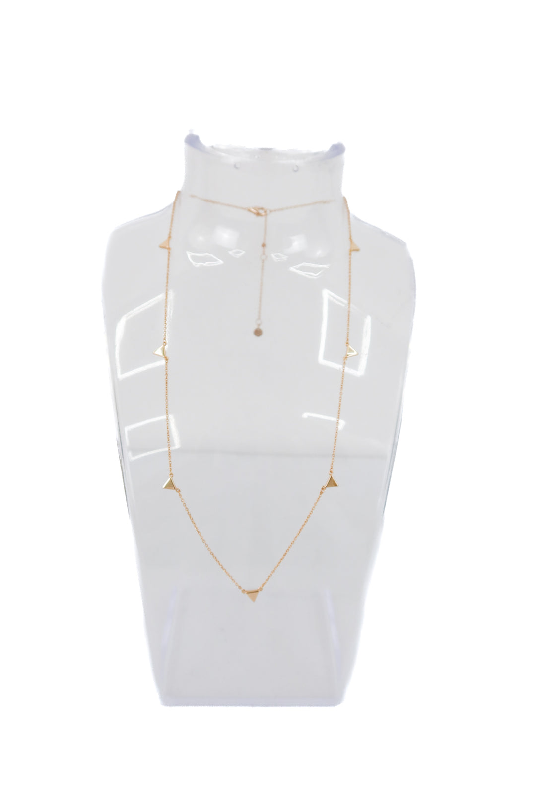 dainty triangle necklace