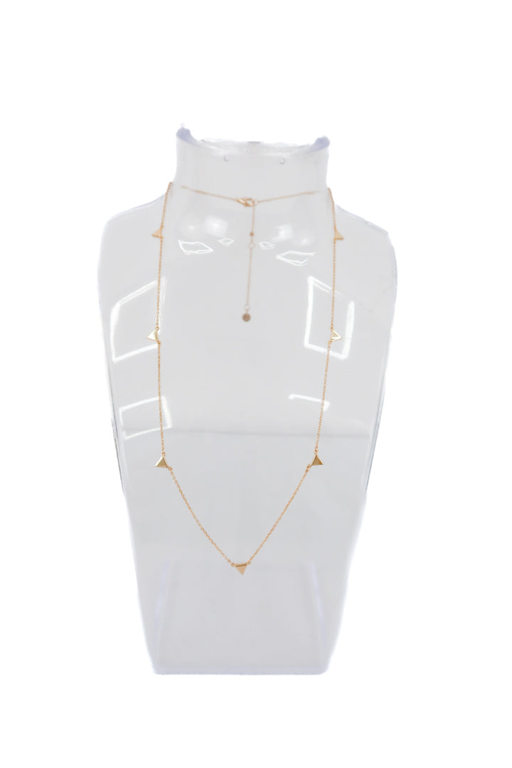 dainty triangle necklace