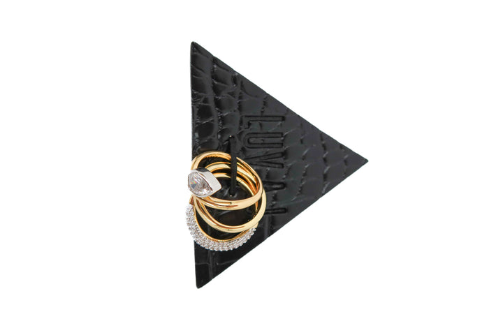 gold and silver stacked ring set