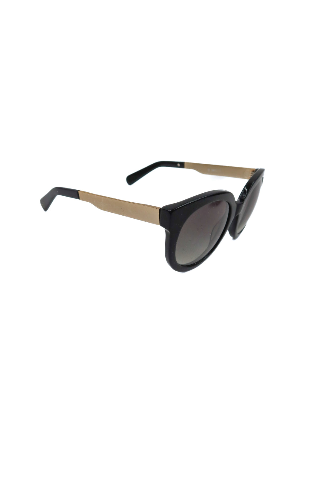 cynthia bailey black noelle round sunglasses