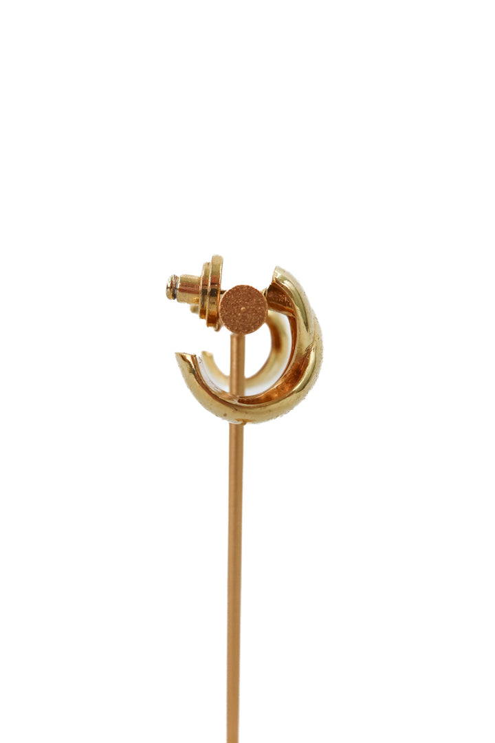 gold crossed earrings
