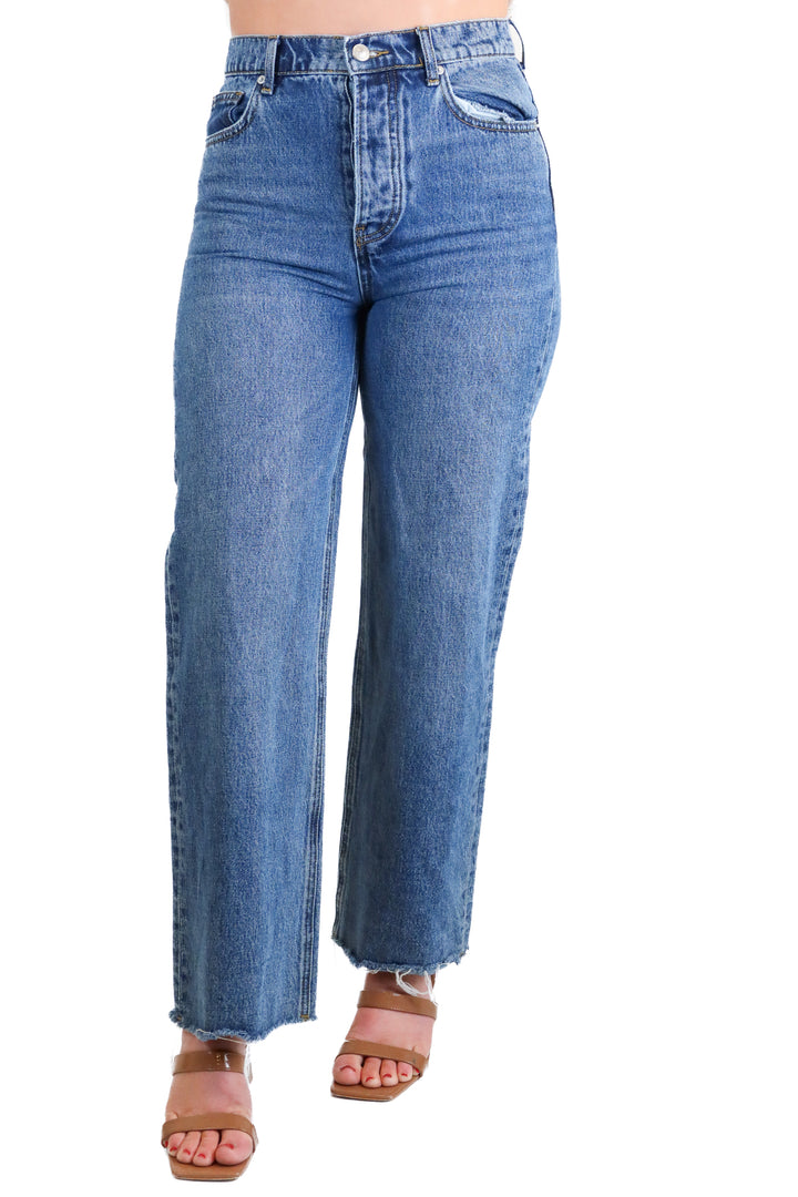 Princess Polly dark wash jean (S)