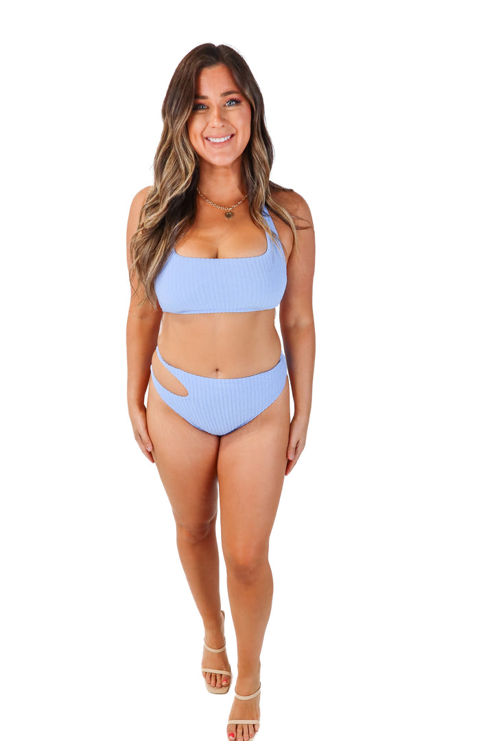 abercrombie & fitch periwinkle bikini NWT (S/M; retails $85)