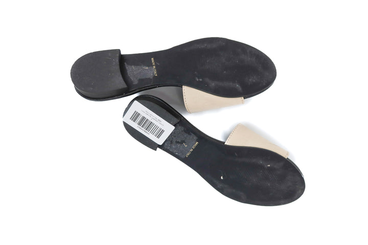 valentino nude/black flats (7; retail $480)