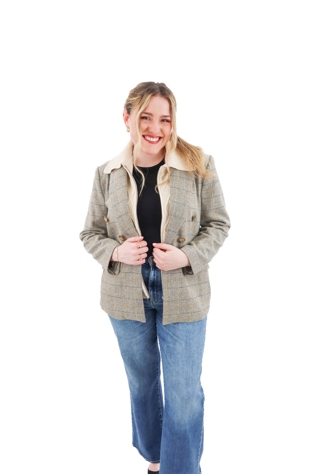 central park west blazer (l; retail $225)