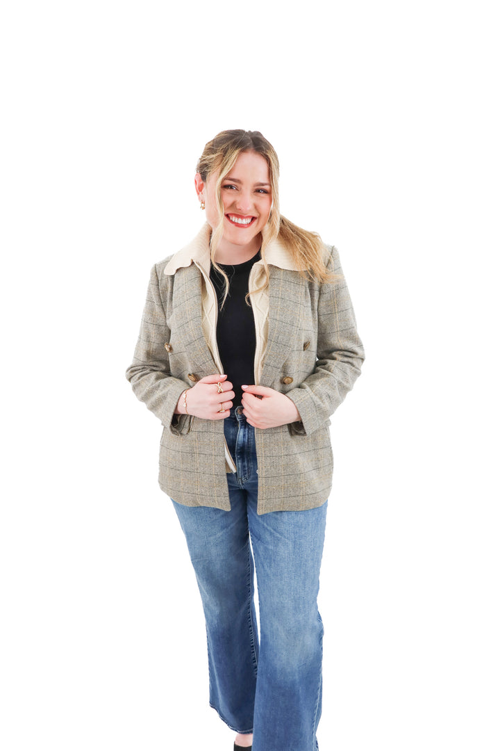 central park west blazer (l; retail $225)