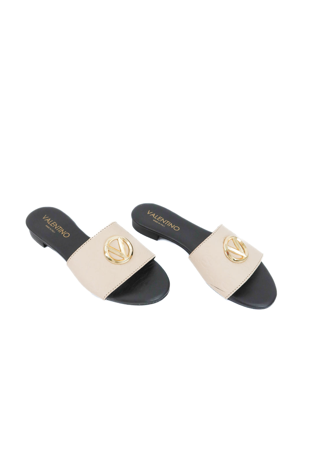 valentino nude/black flats (7; retail $480)