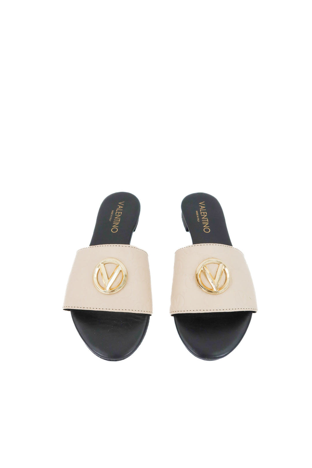 valentino nude/black flats (7; retail $480)