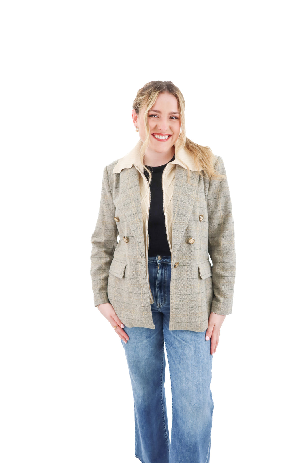 central park west blazer (l; retail $225)