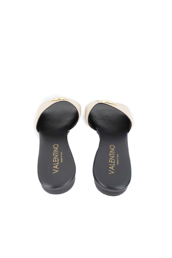 valentino nude/black flats (7; retail $480)
