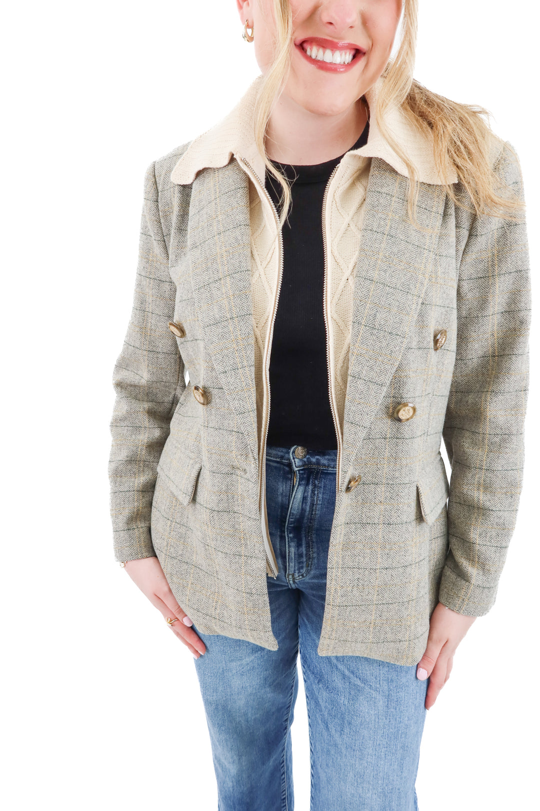central park west blazer (l; retail $225)