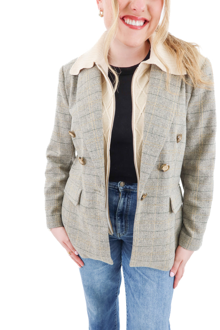central park west blazer (l; retail $225)