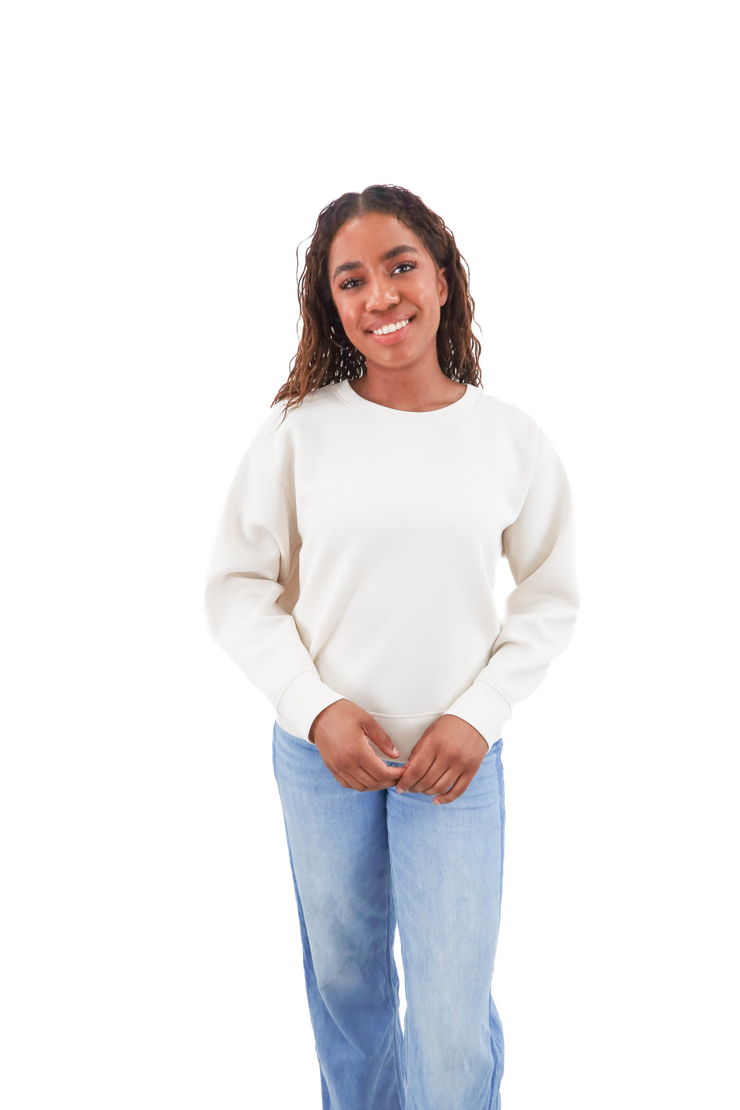 a new day cream long sleeve top (m)