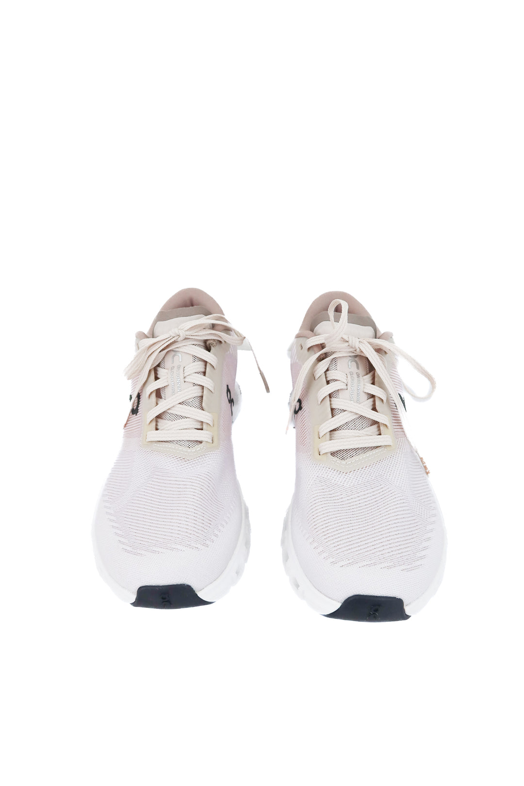 on cloud push grey pink running shoes(8.5)