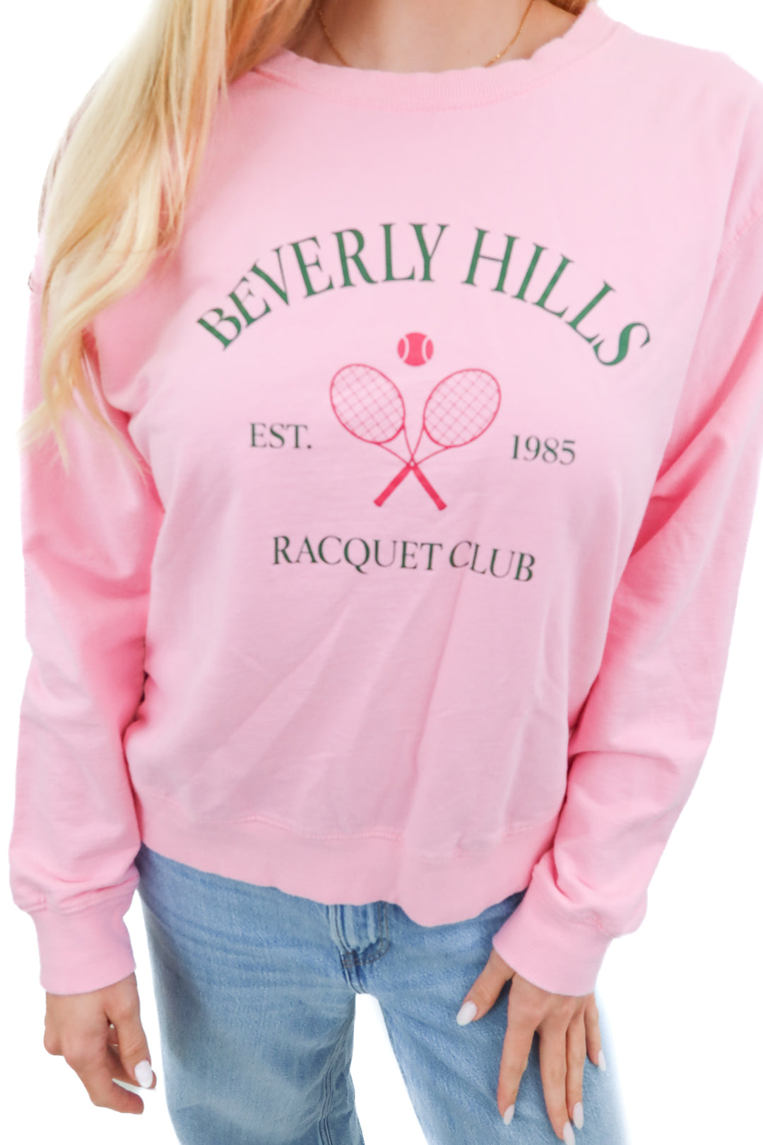 Pink raquet ball sweatshirt (M)