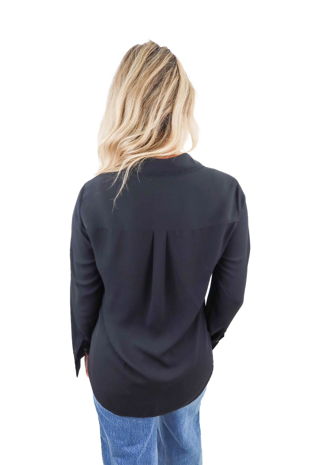 Express black chiffon the portifino shirt (S)