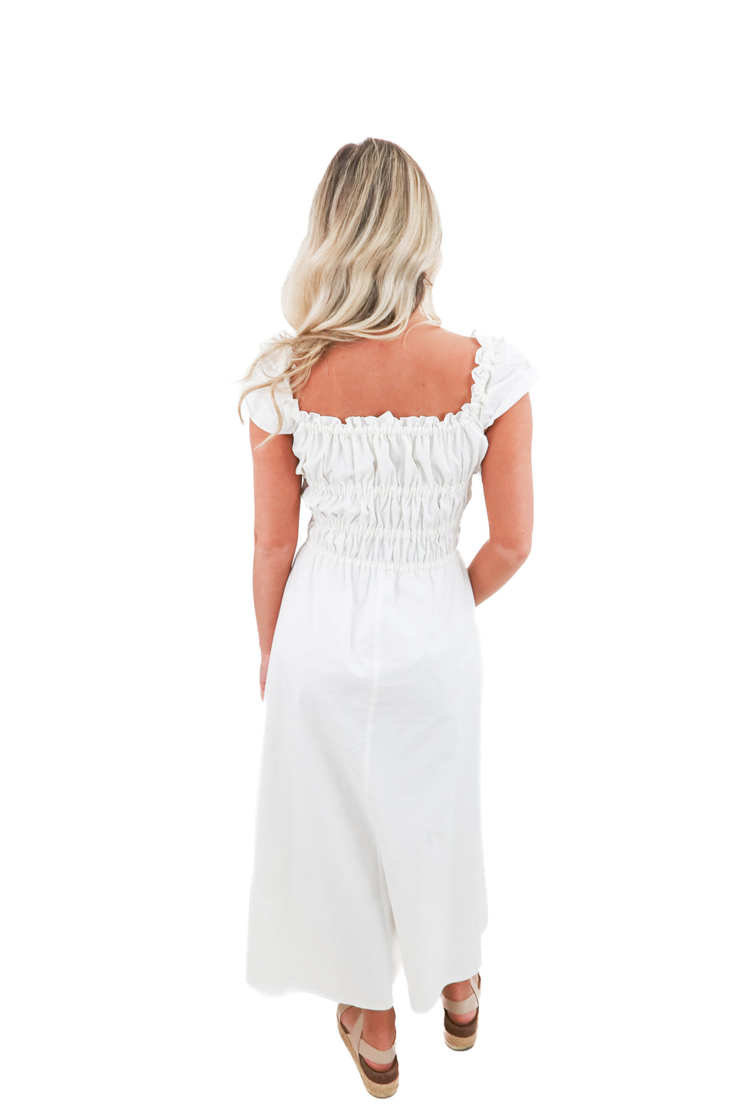 altuzara white maxi dress (s; retail $1,800)