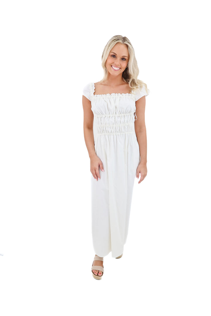 altuzara white maxi dress (s; retail $1,800)
