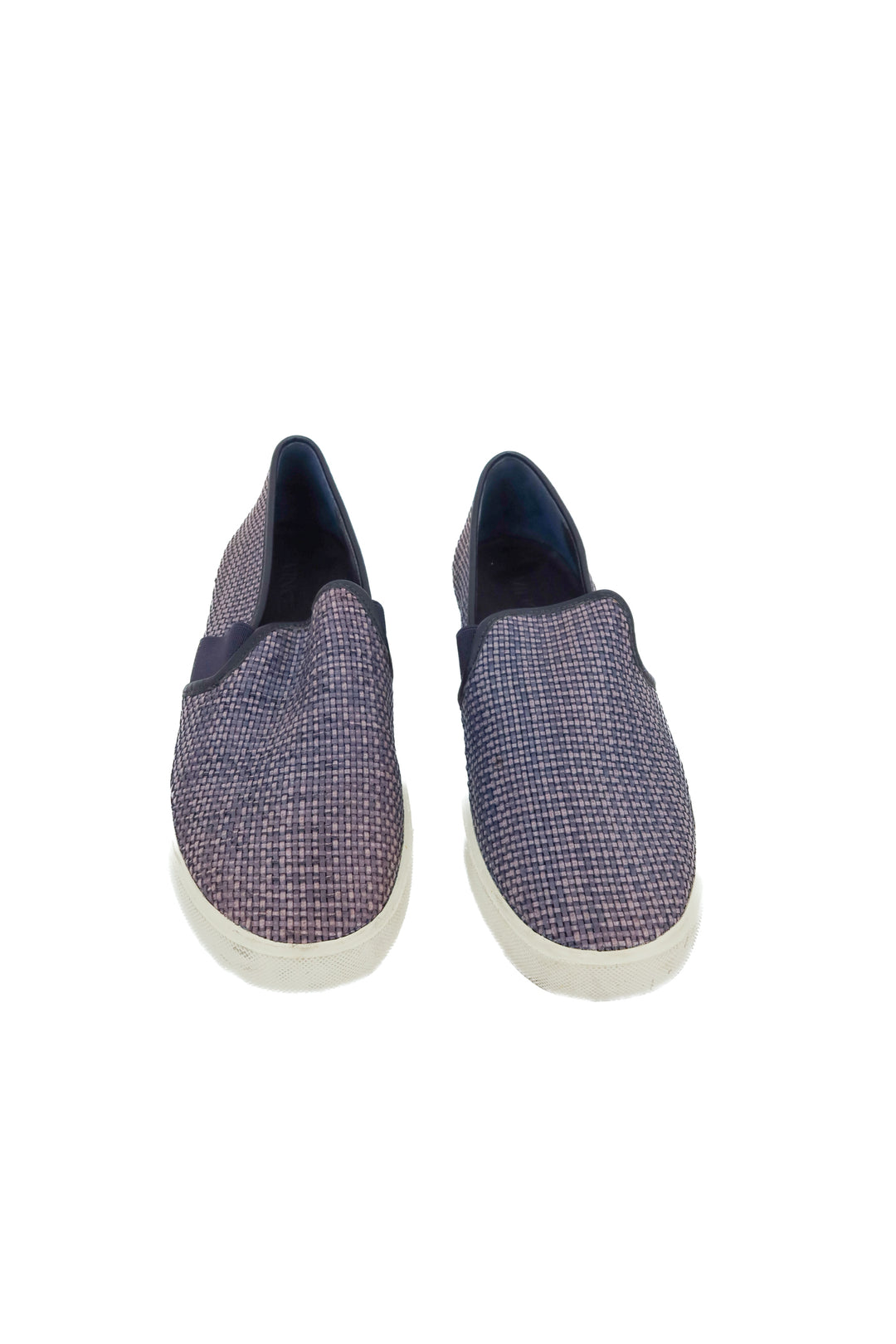 vince blue woven slip ons (7.5)