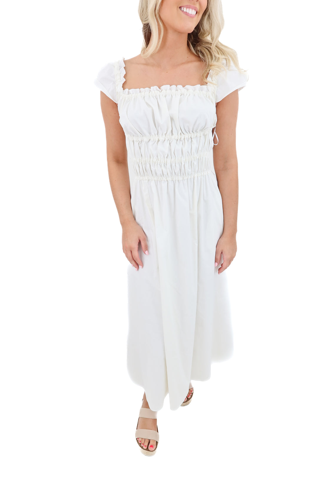 altuzara white maxi dress (s; retail $1,800)
