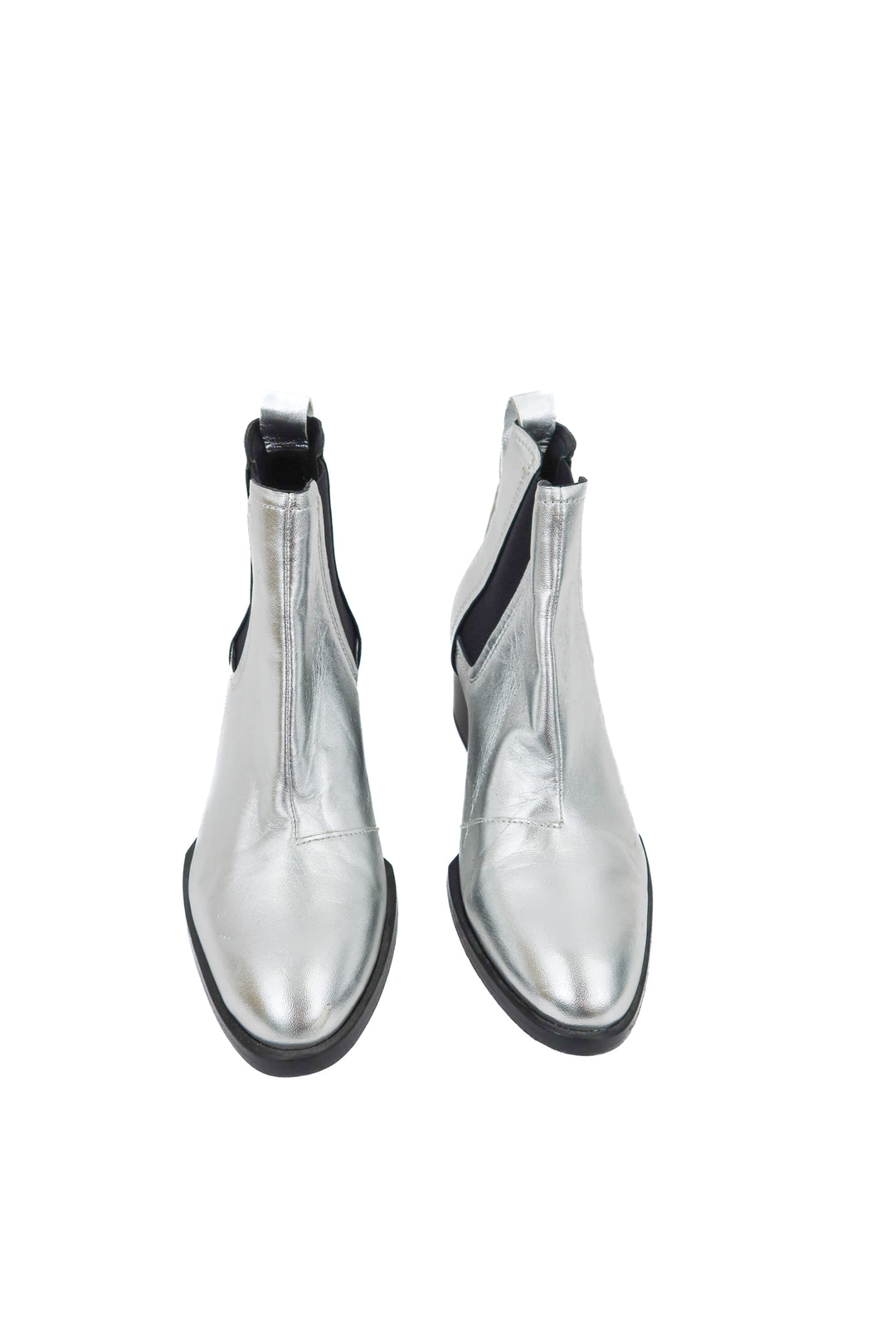 rag & bone silver booties (37)
