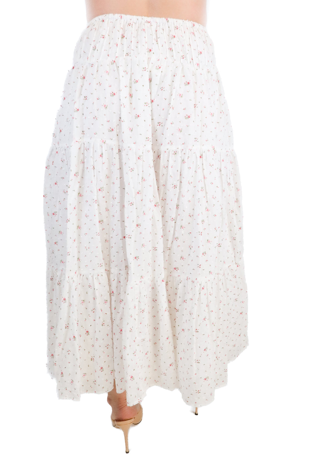 Princess Polly White Floral Dotted Maxi Skirt (4; $58)