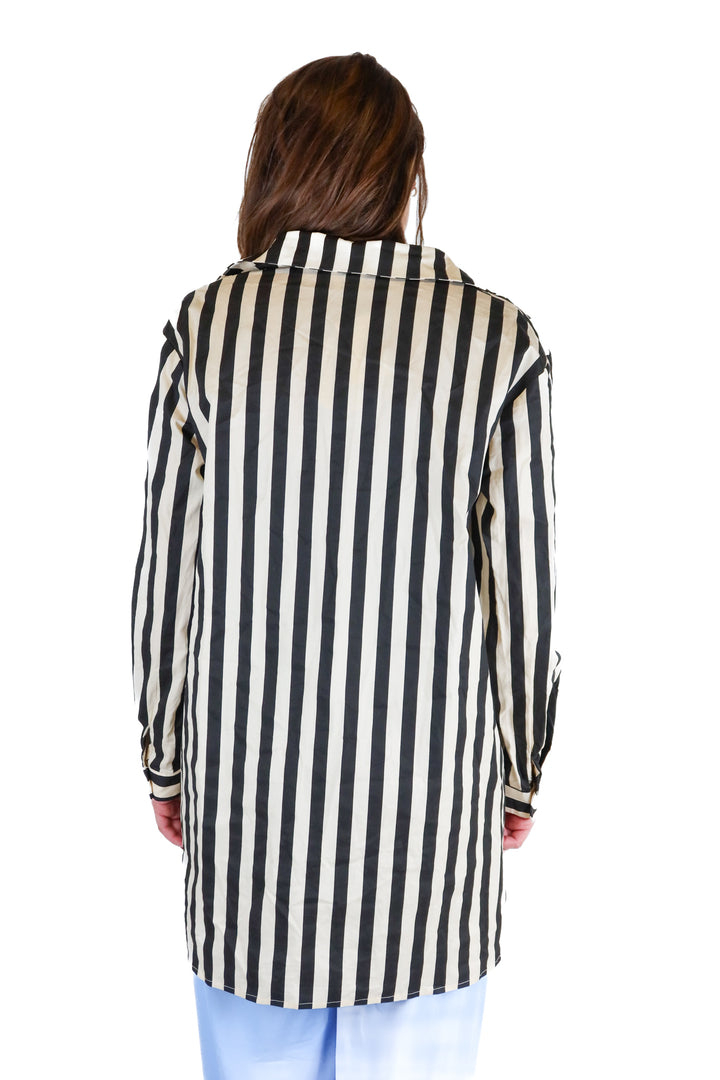 princess polly cream and black shirt NWT (xs; retail $50)