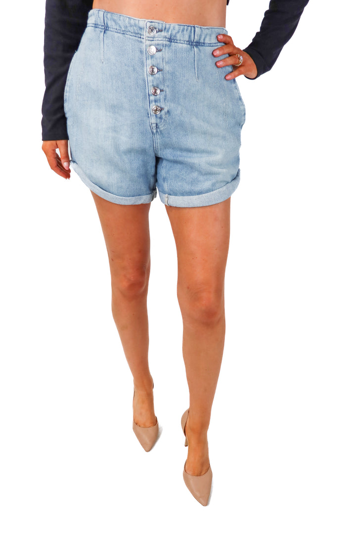 we the free light wash shorts (28; retail $78)