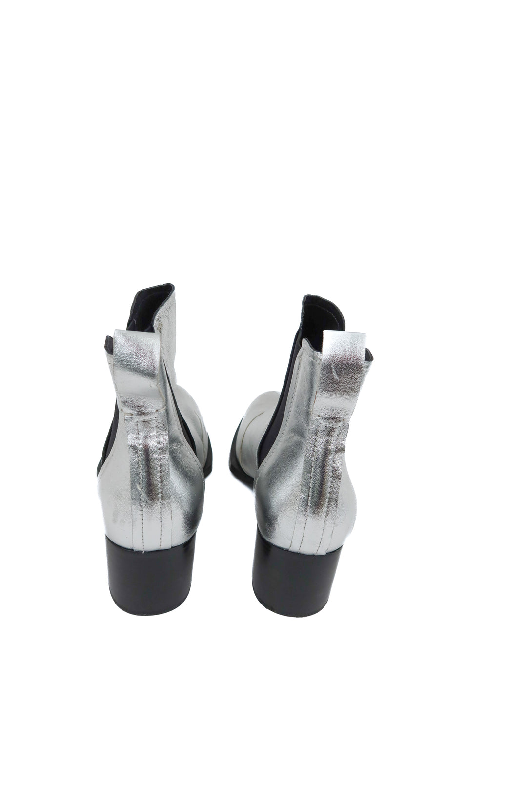 rag & bone silver booties (37)