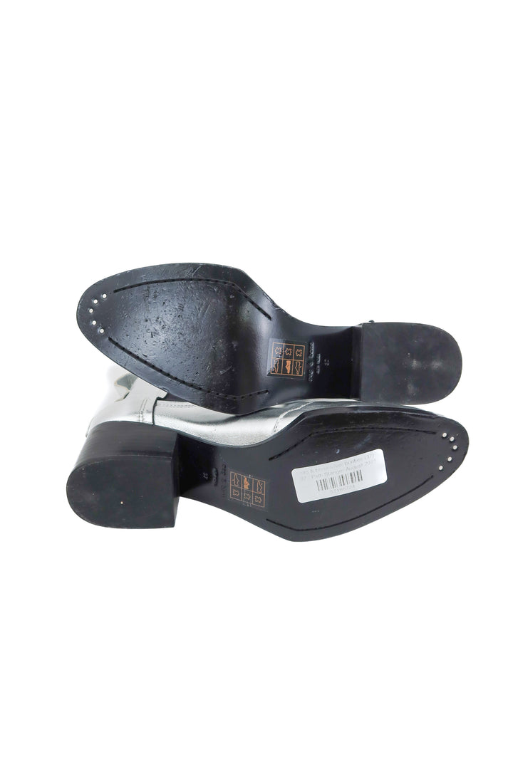 rag & bone silver booties (37)