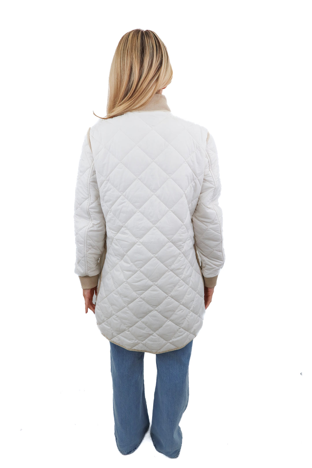 White puffer jacket (S)