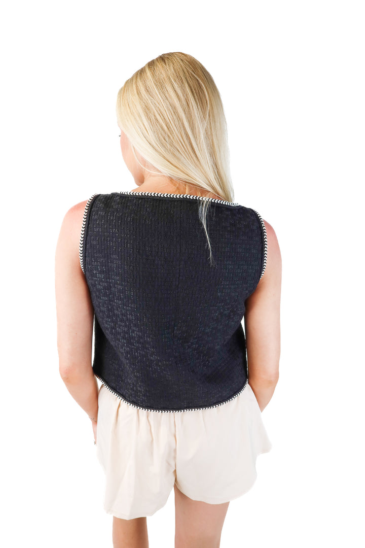 SOLD: fabrique x Alex Rotin black/white knit top NWT (s; retail $365)