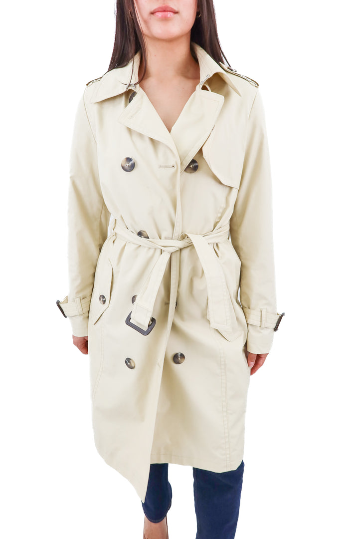 espirit tan trench coat (s; retail $115)