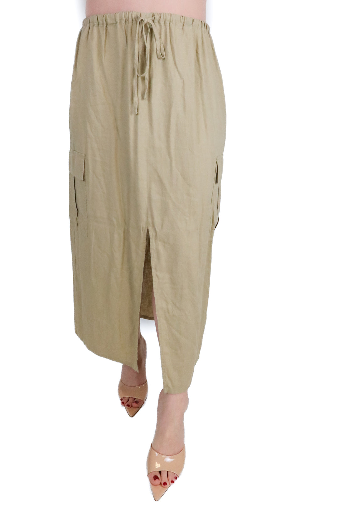 Gap olive green cargo skirt (s; retail $70)