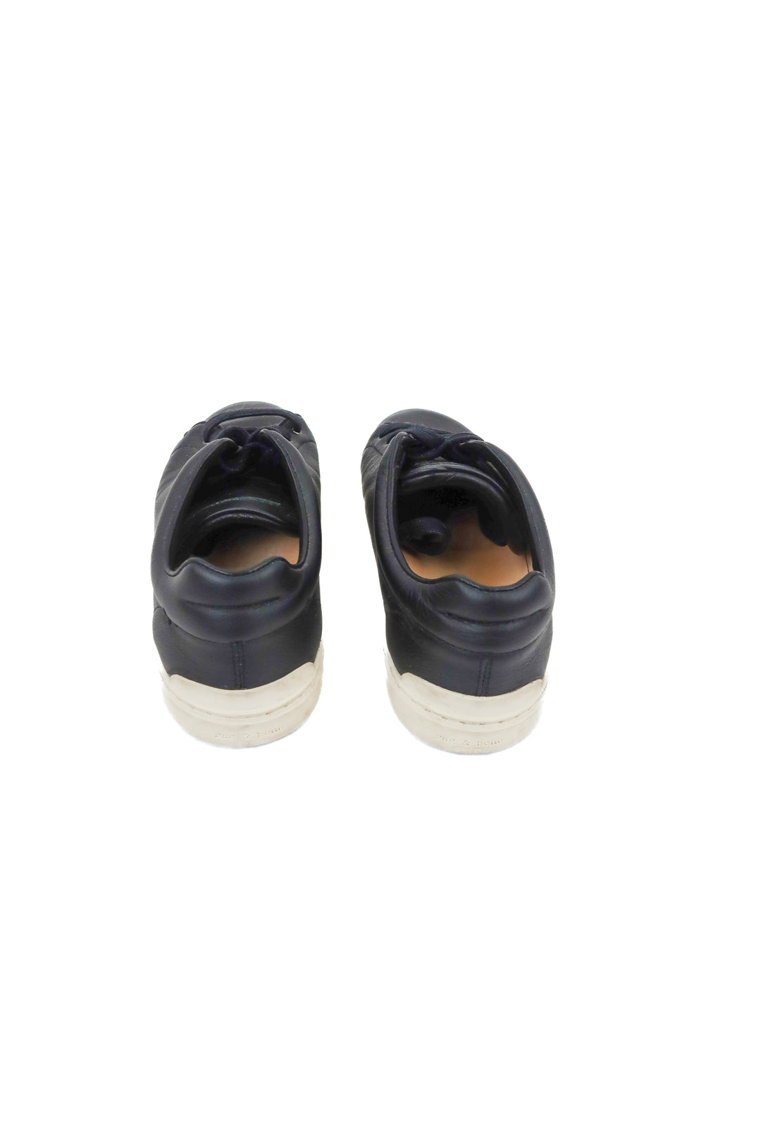 rag & bone black vegan leather sneakers (37.5)