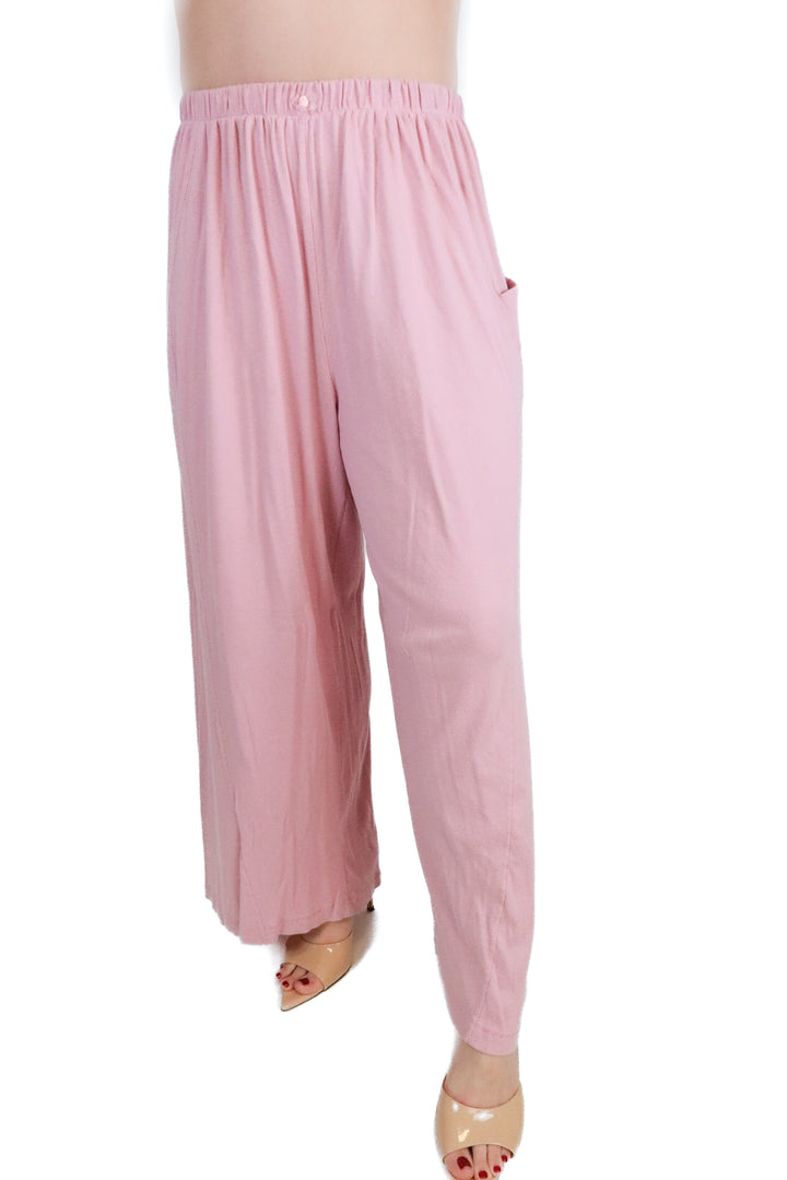 Free People blush wide leg lounge pants (xs; retail $68)