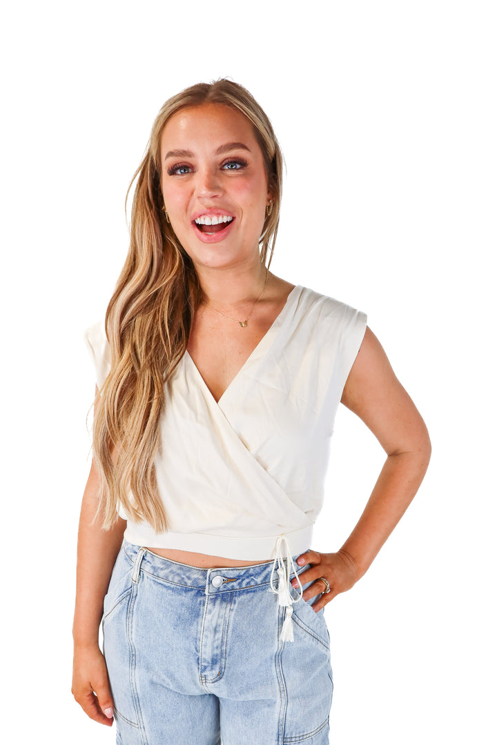 travis mathew ivory wrap top NWT (m; retail $80)