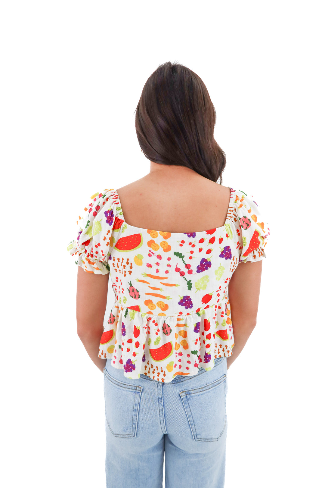 lisa says gah fruit top (xs; retail $90)