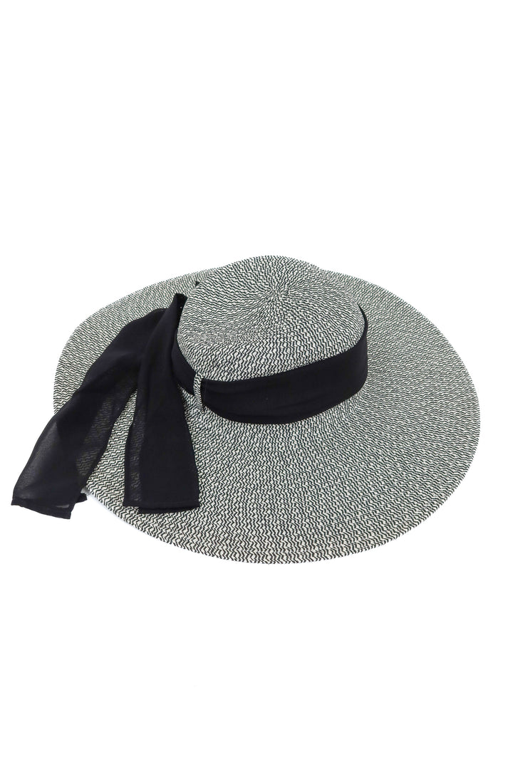 m.fredric black/white woven hat NWT (retail $28)