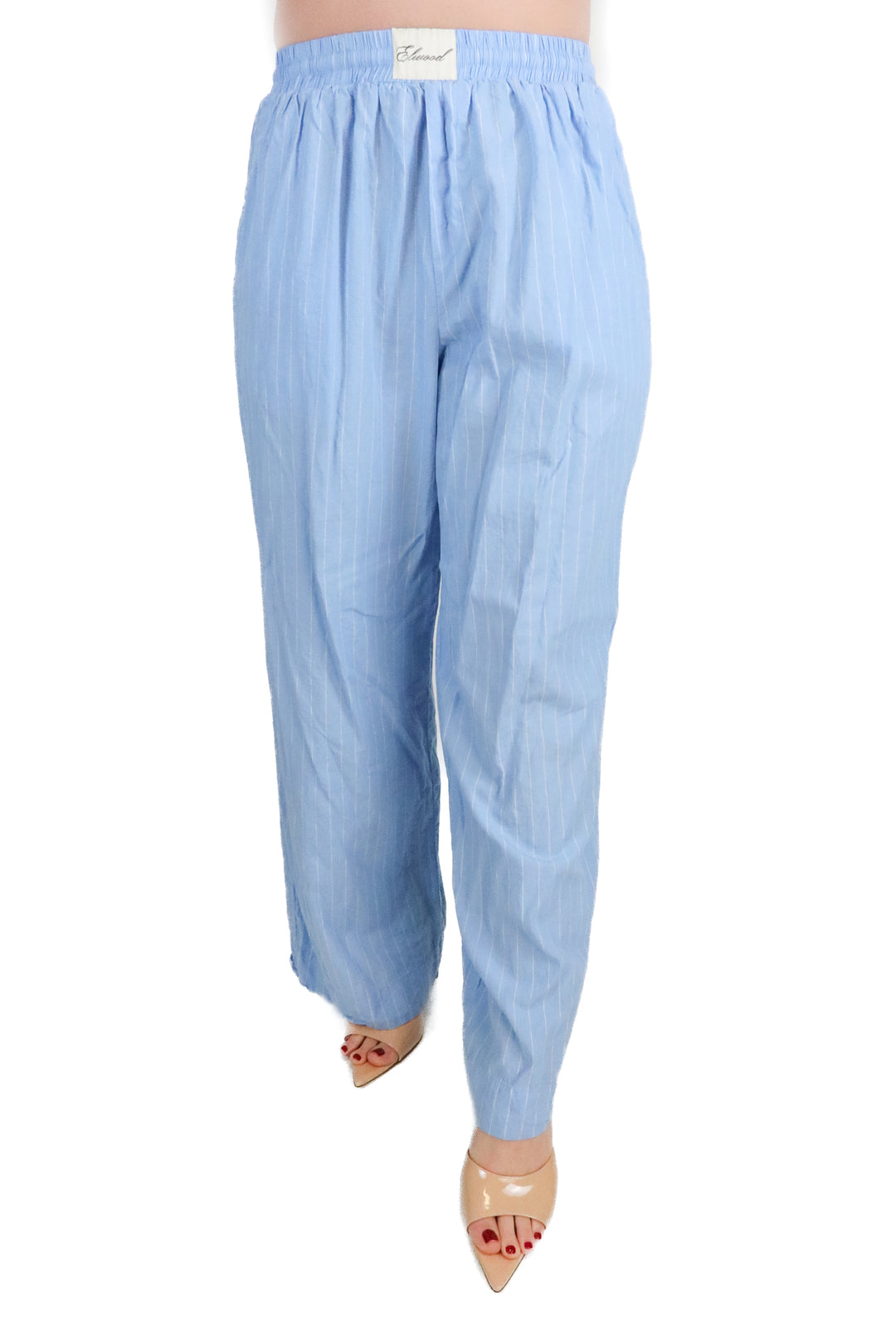 Elwood blue and white striped lounge pants (s; retail $99)