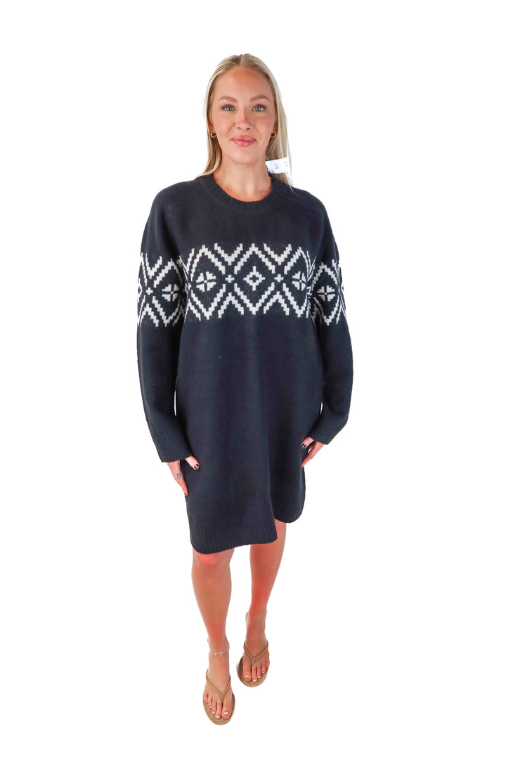 abercrombie & fitch black winter sweater dress NWT (MT; retails $80)