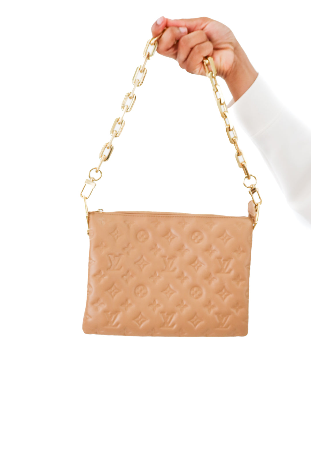 Louis Vuitton Coussin PM in Tan (retail $4,950)