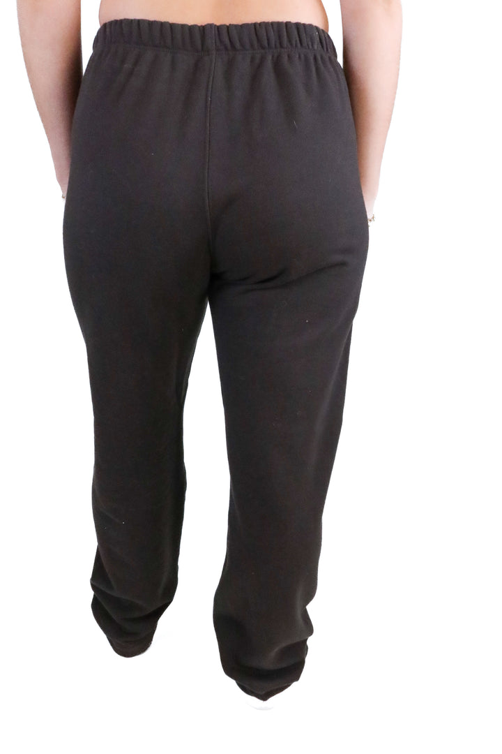 Brule black wide leg sweatpants (m; retail $78)