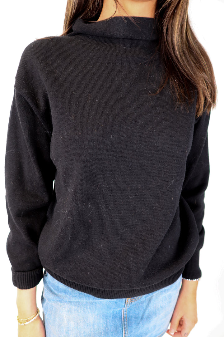 Aritzia wilfred black turtleneck sweater (s)