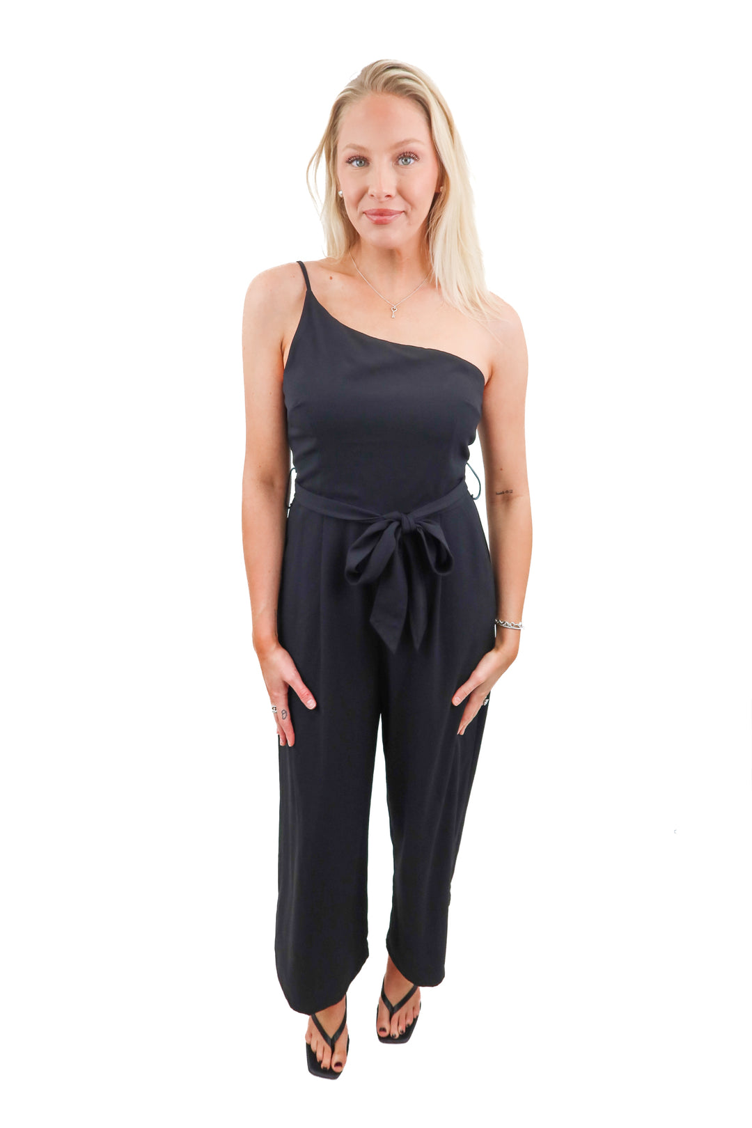Petal and Pup black one shoulder jumpsuit (6)