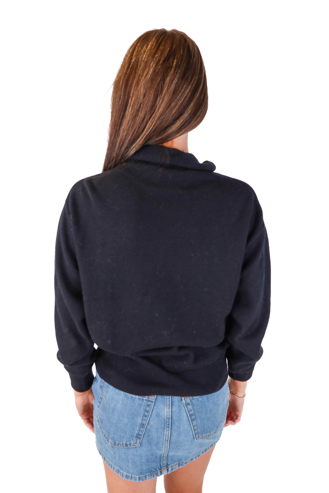 Aritzia wilfred black turtleneck sweater (s)