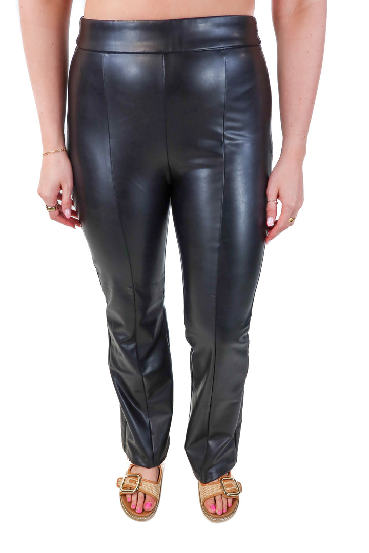 abercrombie & fitch black vegan leather pants NWT (m; retails $80)