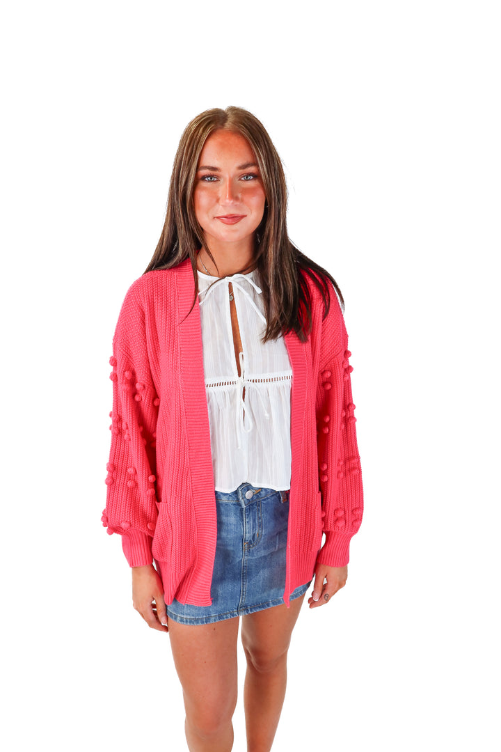 sugar lips pink cardigan NWT (s)